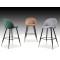 FRAGA Velvet Bar Chair with Metal Legs