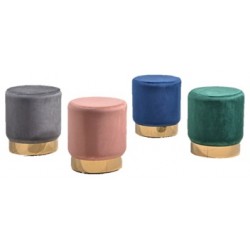 TURI Round Stool with Gold Base TURI Round Stool with Gold Base
