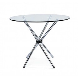 MELVIN Glass Top Dining Table MELVIN Glass Top Dining Table