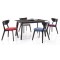 LIZA Rectangular Dining Set 1+4