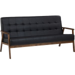 HIRRUS 3 Seater Wooden Sofa
