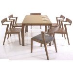 ROCCO Dining Chair (Cushion & Wooden Seat)