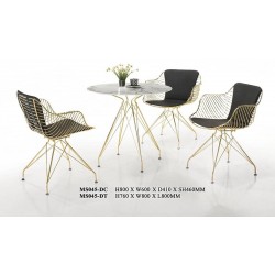 STAINLESS STEEL GOLDEN DINING CHAIR