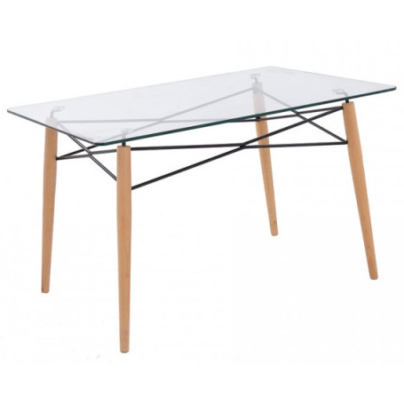 EAMES Glass Top Table
