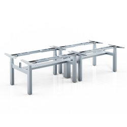 IDM Height Adjustable Cluster of 4 Table Frame / Lifting Frame / Sit-Stand Table Frame  IDM Height Adjustable Cluster of 4 Table Frame / Lifting Frame / Sit-Stand Table Frame