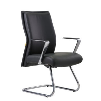 LONG Lowback Office Chair - Cantilever