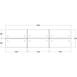 MYND 6-Unit Workstation with Full Fabric Partitions