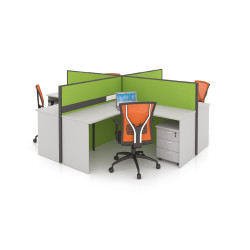  L-Shape and Rectangular Cluster Workstation