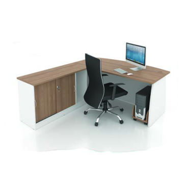 ALMUS Director Table with Side Cabinet