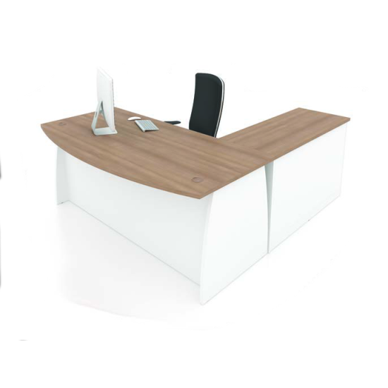 ALMUS Director Table with Side Cabinet