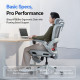 B100-PRO Ergonomic Highback Mesh Chair with Footrest