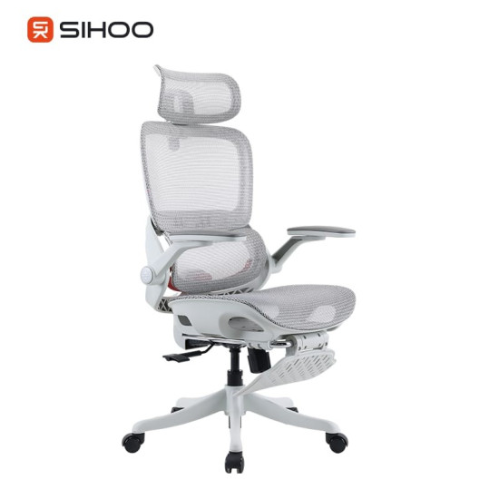 B100-PRO Ergonomic Highback Mesh Chair with Footrest