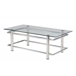 Tempered Clear Glass Coffee Table - GCT-A12060 Tempered Clear Glass Coffee Table - GCT-A12060