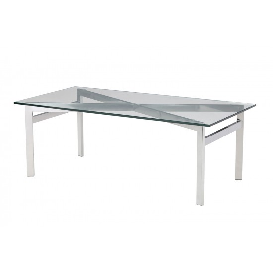 Tempered Clear Glass Coffee Table - GCT-B12060
