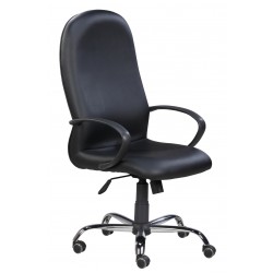 Vista - 21L - Highback Arm Chair with Steel Chrome Base