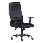 Vista - 31L - Highback Arm Chair with Steel Chrome Base