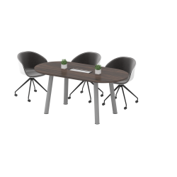 SUAVIS Oval Conference Table with Socket Box Flipper Cover