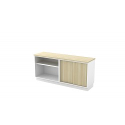 Open Shelf and Sliding Door Cabinet Open Shelf and Sliding Door Cabinet