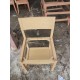 Wooden Dining Chair with Bag Storage for Yakiniku