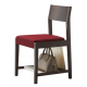 Wooden Dining Chair with Bag Storage for Yakiniku