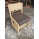 Wooden Dining Chair with Bag Storage for Yakiniku