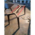 Nyatoh Wood Table Base for Stone 1600x980