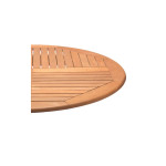 Teak Quarter Stripe Table Top