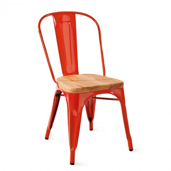 TOLIX Wooden Side Chair (R)